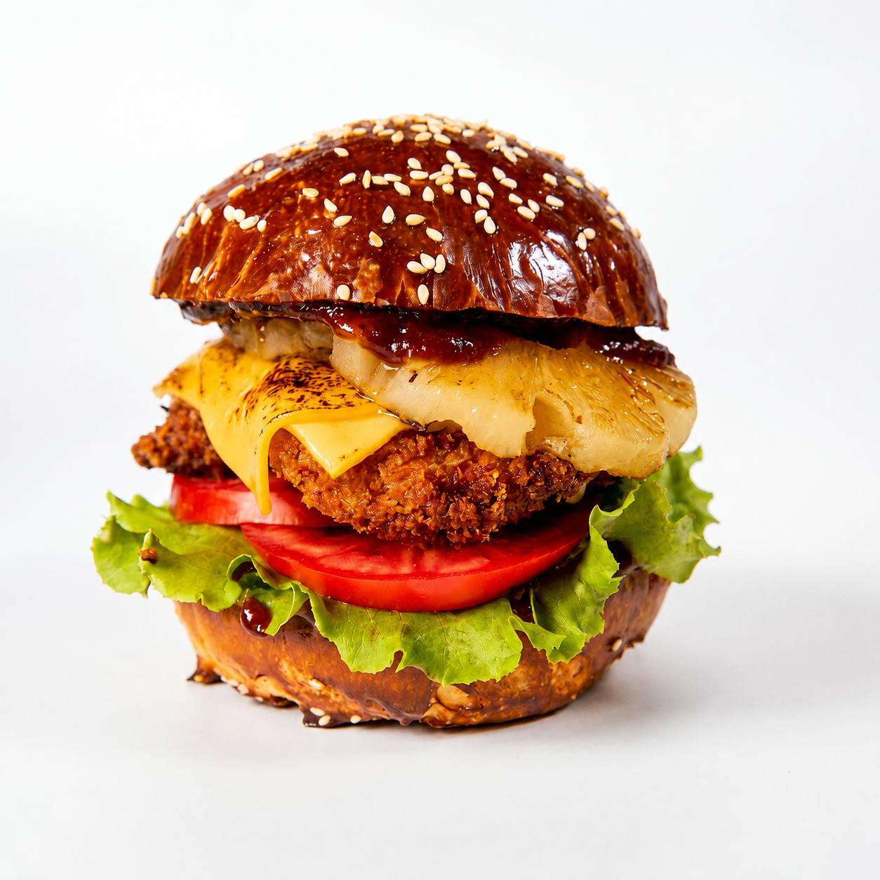 Grilled Pineapple Chicken Burger — SNATCH